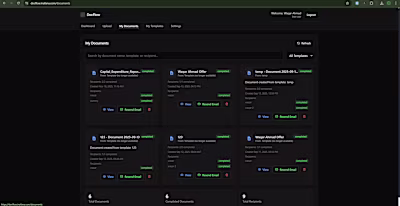 Development of DocFlow E-signature Platform