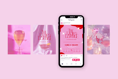 Brand identity for "The Ladies Lounge"