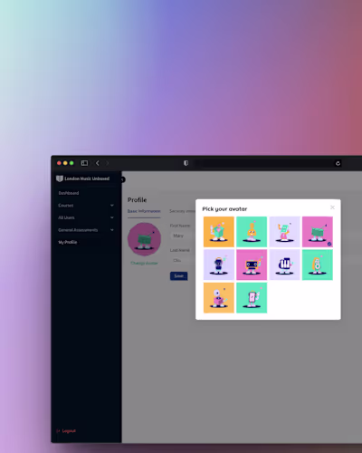 Worked on this Music Learning SaaS, I did both the design an...