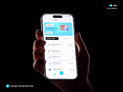 Package Tracker Mobile App - UX/UI Design