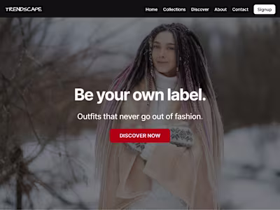 Ecommerce Website Design Using Framer and Figma