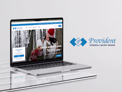 Custom Website Redesign for Provident Federal Credit Union