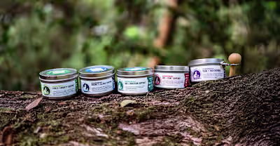 Labels design system for essential pet meal toppers :: Behance