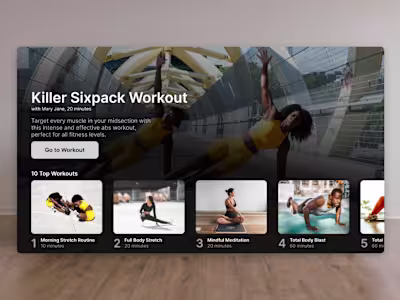 Daily UI 25 - TV App