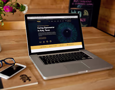 Vision Gallery Website UI Design