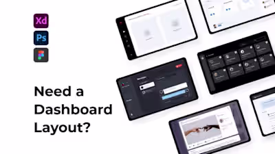 I will design your creative dashboard layout editable in xd and…
