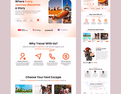 Responsive Hero Section for SavorySage