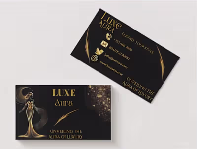 Luxurious premium beauty brand business card