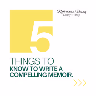 Content for a client on how to write a memoir :: Behance