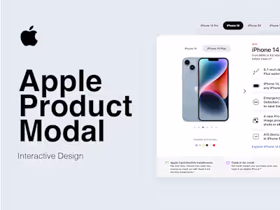 Interaction Design for Apple