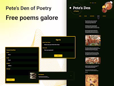 Development of Free Poems Galore Website
