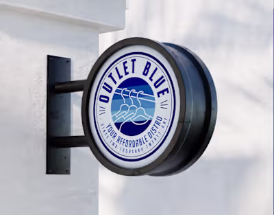 LOGO DESIGN | OUTLET BLUE | LOGOFOLIO