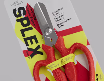 Packaging card design and product 3D visualization