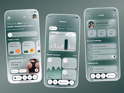 Fitness Activity Tracker App Design