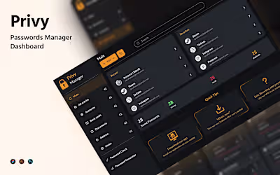 Privy Password Manager Dashboard | Next.js