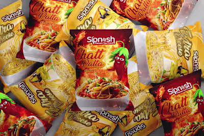 Chat Patta & Extra Cheese Maggi Packaging Design