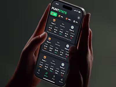 PuntStats UX/UI Design