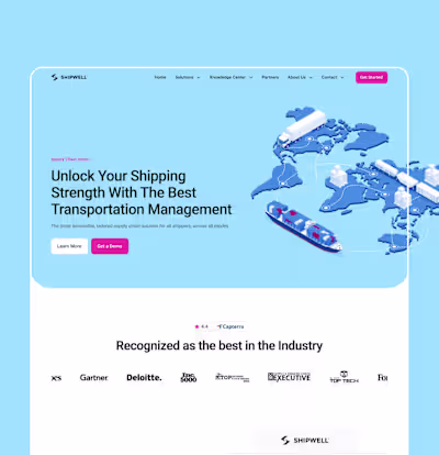 Shipwell, B2B SaaS Built on Webflow