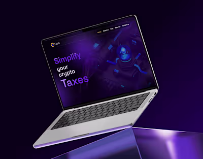 CryptTank Website Landing Page