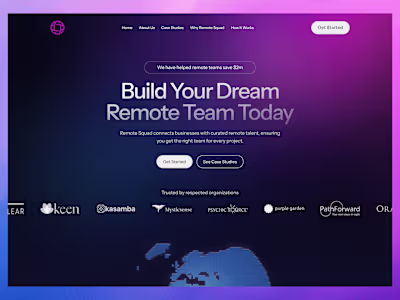 Be Remote: Multi-Page Website Design & Framer Development