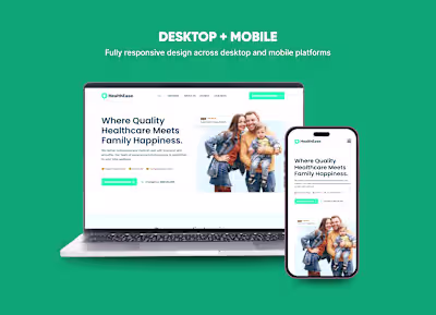 Website Design for HealthEase Healthcare Platform