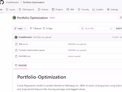 Portfolio Optimization Project