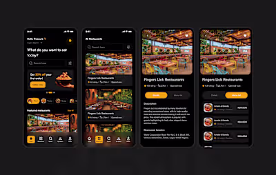 Food ordering mobile app 