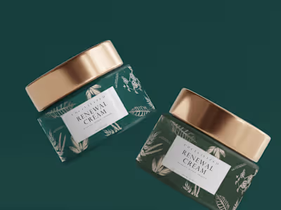 Packaging design for a beauty brand