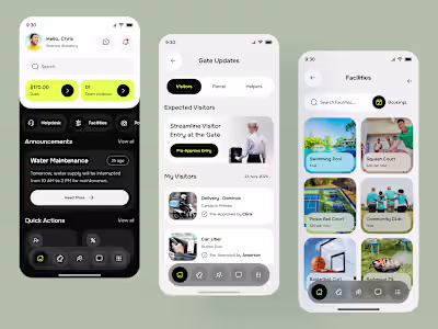 Community Housing App UI Design