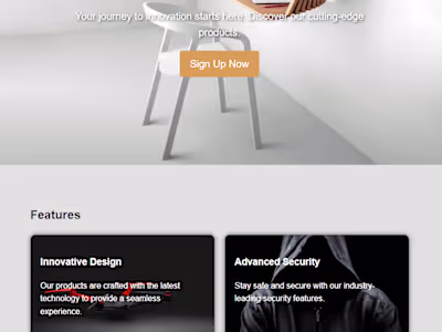 Custom Landing Page