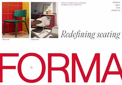 Framer Web Design for Modern Furniture Brand