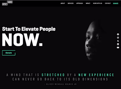 Step Now Charity Website