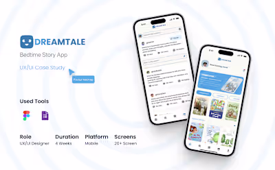Dreamtale Storytelling app Case study