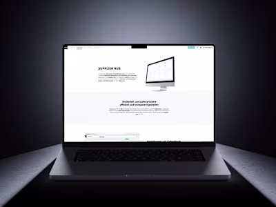 UX Design for RIO Supplier Hub Logistics Application