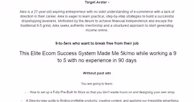 Sample Sales/Landing Page Full Mock-up