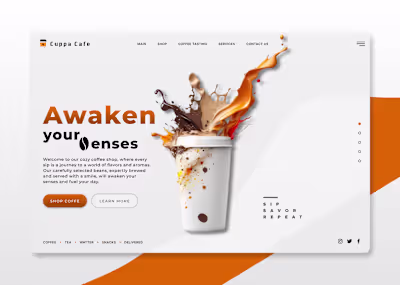 Coffee Shop Website | Cuppa Cafe