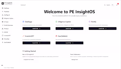 PE Insight OS – AI-Powered Software for Private Equity Firms