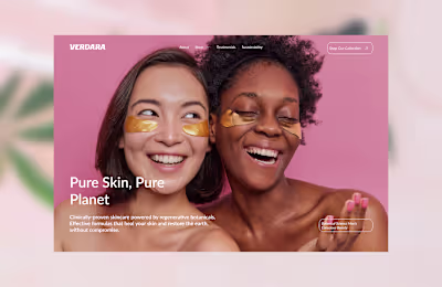 VERDARA Landing Page Design