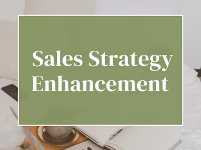 Sales Strategy Enhancement 