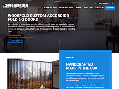 Accordion Door Website