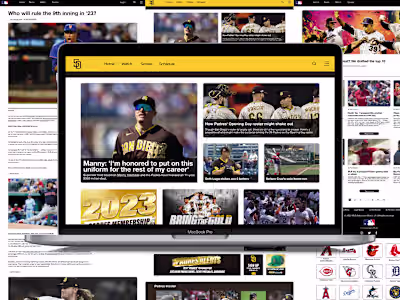 MLB Website Redesign
