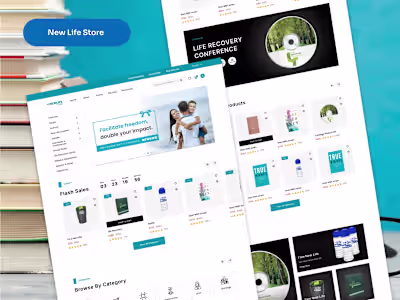 New Life Store Ecommerce Website Design
