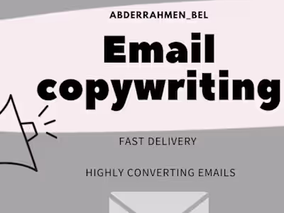  I will persuasive sales emails writing for your…