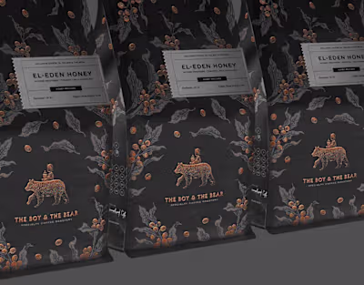 The Boy & The Bear - Coffee Packagings