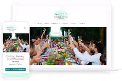 Nicole Issler Events - event planner website