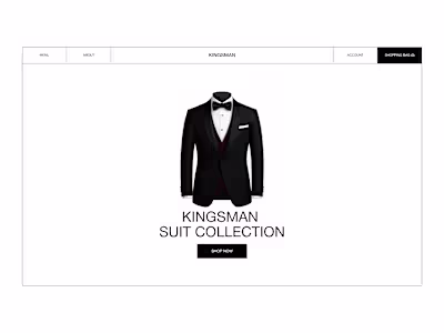 KINGSMEN Fashion Brand Website Design and Development