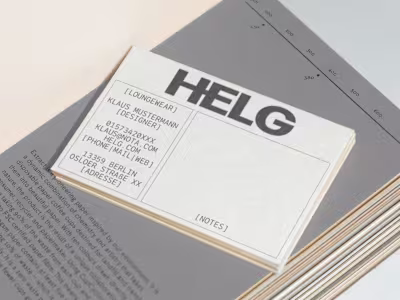 HELG Logo Design for a fictional Brand 