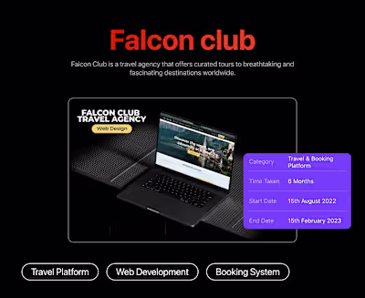 Falcon Club – Travel & Booking Platform