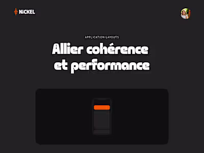 Design System Layouts • Application Nickel