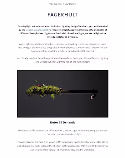 Fagerhult UK - Email Marketing 